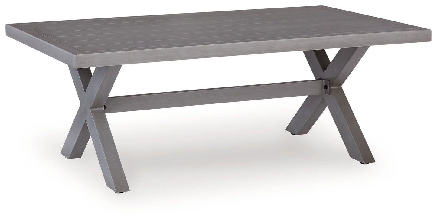 Half Moon Beach - Rectangular Cocktail Table - Gray - Hornell Furniture Outlet