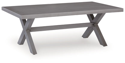 Half Moon Beach - Rectangular Cocktail Table - Gray - Hornell Furniture Outlet