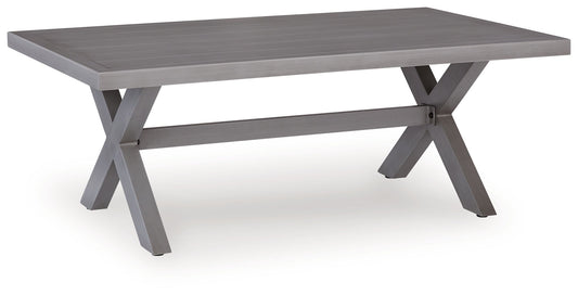 Half Moon Beach - Rectangular Cocktail Table - Gray - Hornell Furniture Outlet