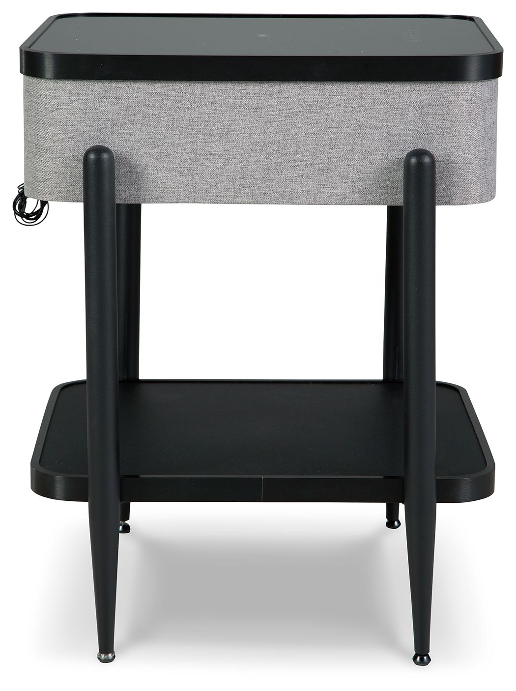 Jorvalee - Gray / Black - Accent Table with Speaker - Hornell Furniture Outlet