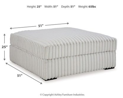 Stupendous - Alloy - Oversized Accent Ottoman - Hornell Furniture Outlet