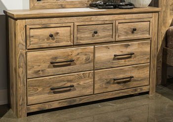 Rusticott - Brown - Seven Drawer Dresser - Hornell Furniture Outlet