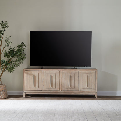 Brentwood - 78" TV Console - Sandstone - Hornell Furniture Outlet