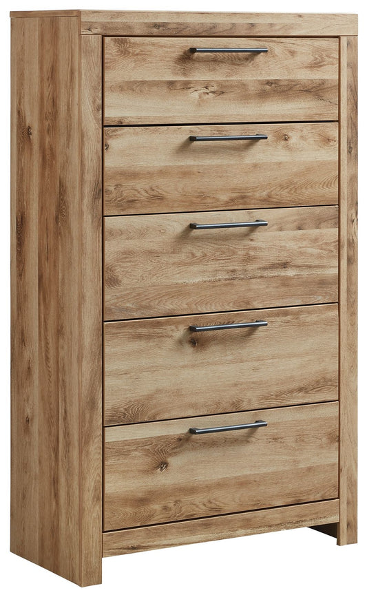 Hyanna - Tan Brown - Five Drawer Chest - Hornell Furniture Outlet