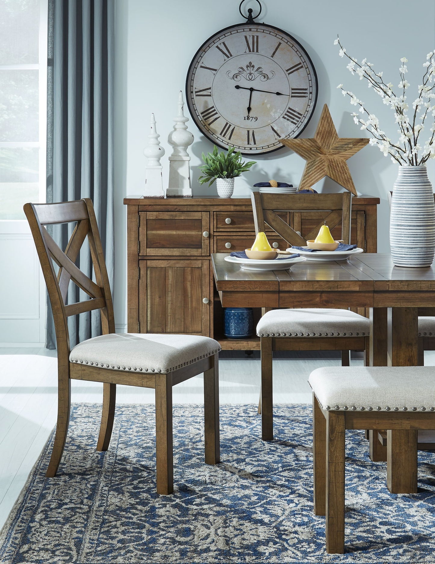 Moriville - Grayish Brown - Rectangular Dining Room Extension Table - Hornell Furniture Outlet