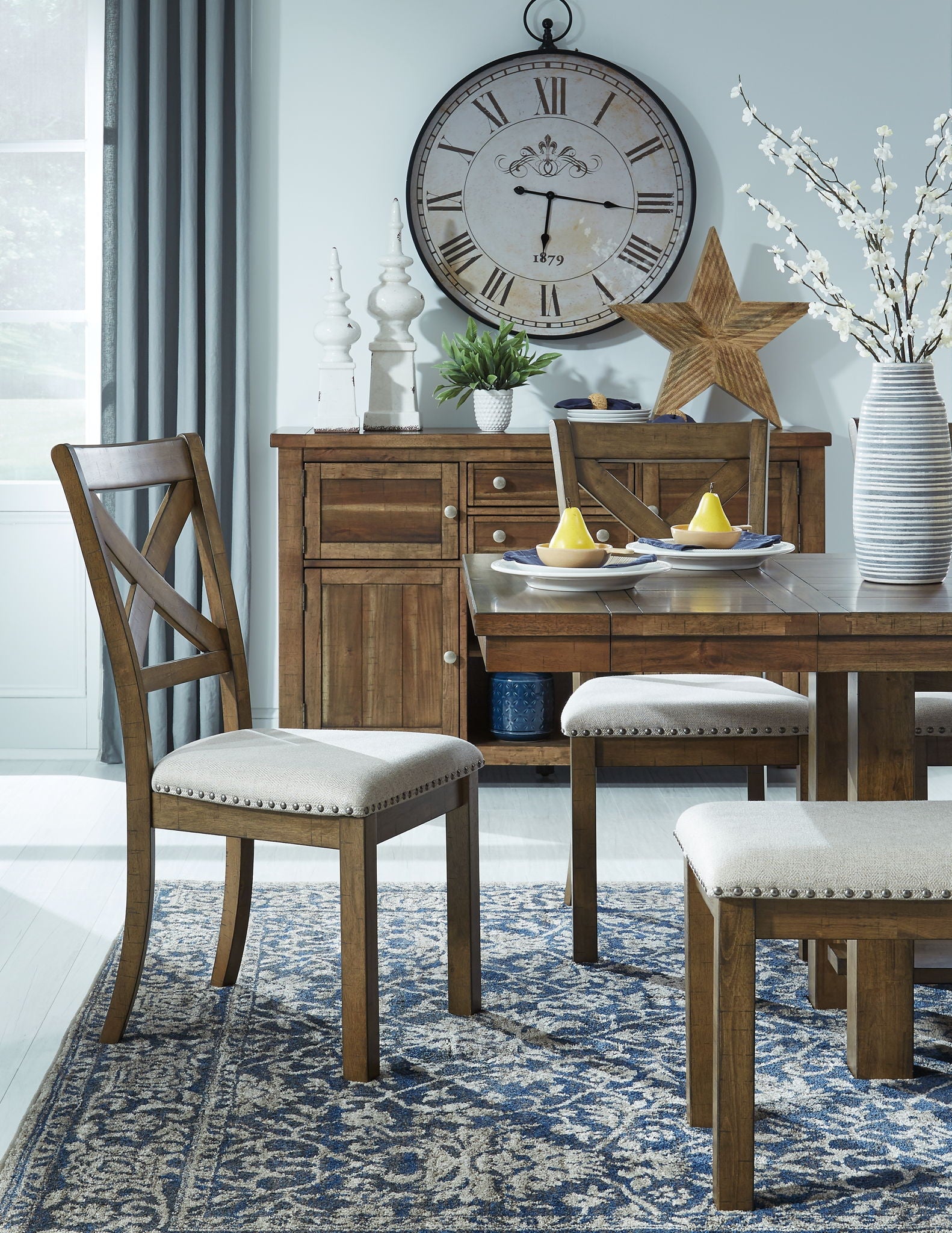 Moriville - Grayish Brown - Rectangular Dining Room Extension Table - Hornell Furniture Outlet
