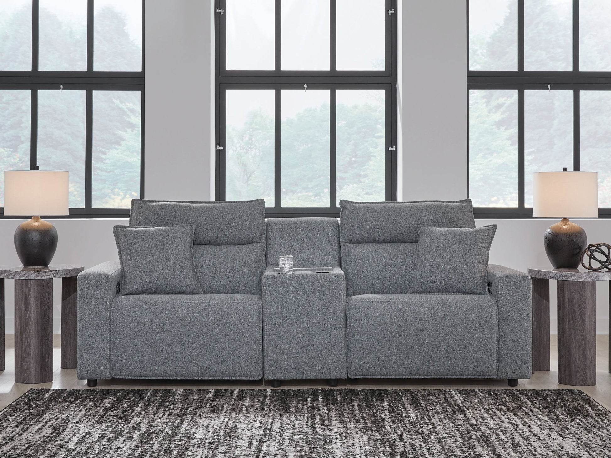 ModMax II - Salt And Pepper - Reclining Sectional - Hornell Furniture Outlet