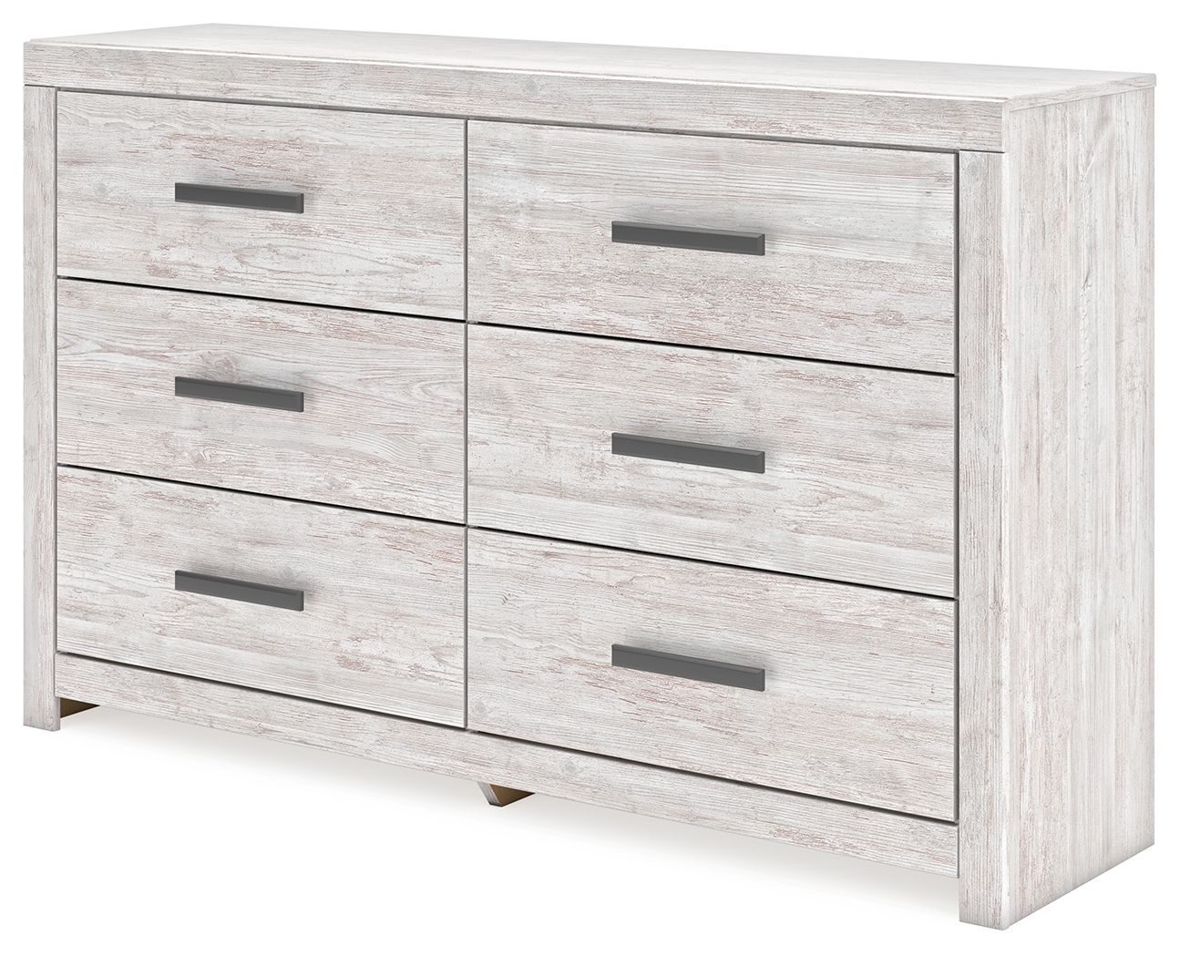 Cayboni - Whitewash - Six Drawer Dresser - Hornell Furniture Outlet
