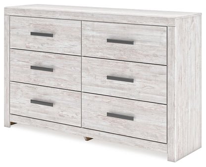 Cayboni - Whitewash - Six Drawer Dresser - Hornell Furniture Outlet