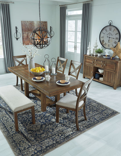 Moriville - Grayish Brown - Rectangular Dining Room Extension Table - Hornell Furniture Outlet