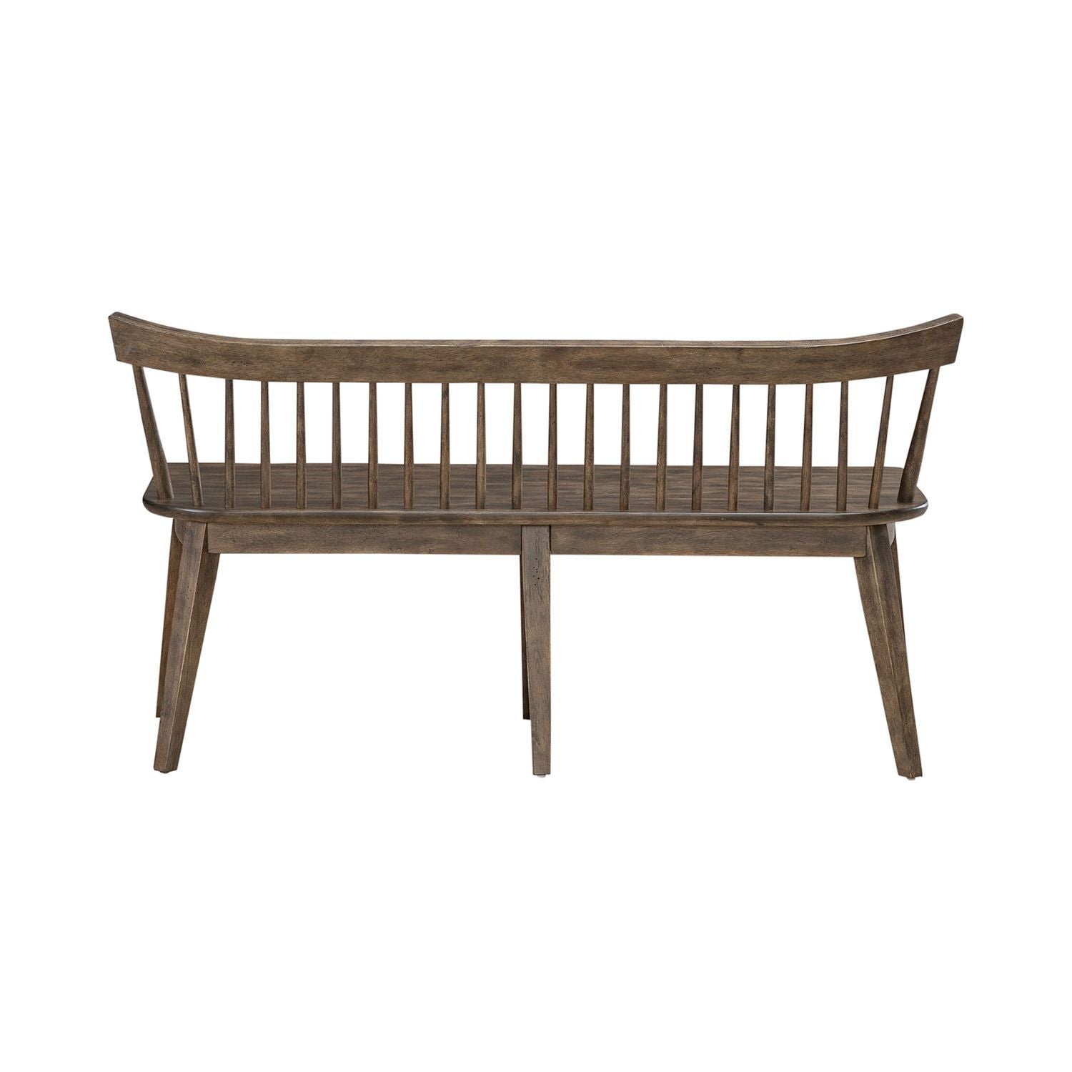 Midland Falls - Spindle Back Bench (RTA) - Dark Brown - Hornell Furniture Outlet