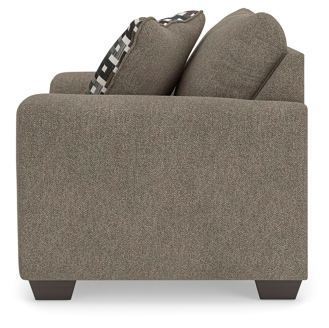 Triston - Peaks - Chair And A Half - Suede - Hornell Furniture Outlet