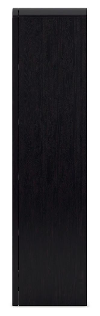 Rowanbeck - Black - Large Bookcase - Hornell Furniture Outlet
