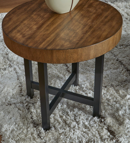 Steenlage - Brown / Black - Occasional Table Set (Set of 2) - Hornell Furniture Outlet