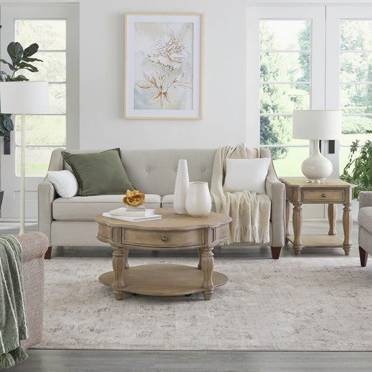 Magnolia Manor - 3 Piece Table Set - Light Brown - Hornell Furniture Outlet