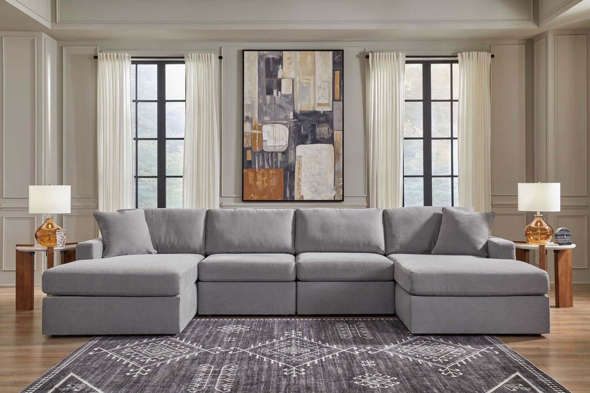 Modmax - Granite - Sectional - Hornell Furniture Outlet