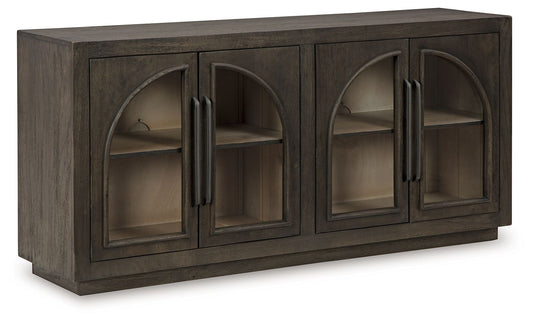 Dreley - Grayish Brown - Accent Cabinet - Hornell Furniture Outlet