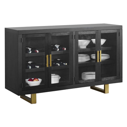 Yves - Server - Black - Hornell Furniture Outlet