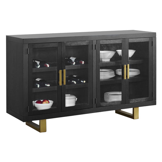 Yves - Server - Black - Hornell Furniture Outlet