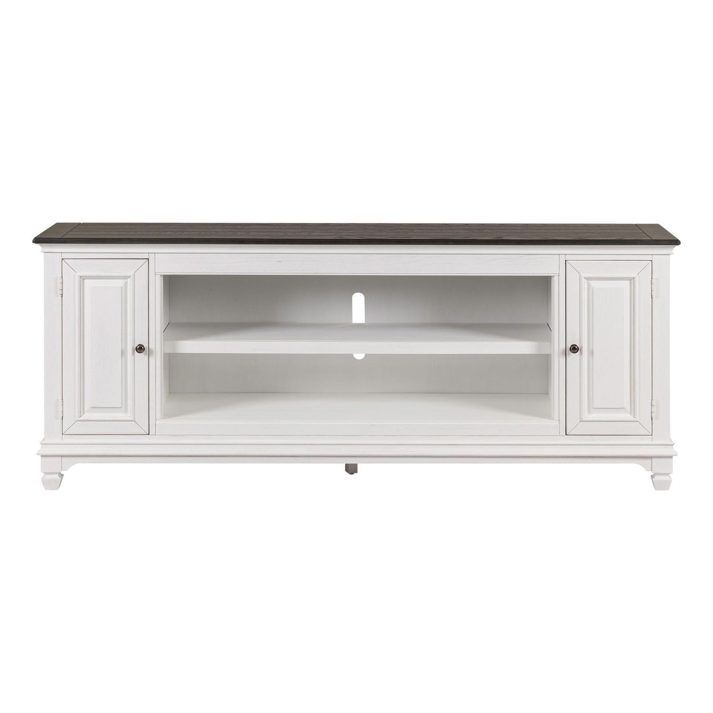 Fireplace TV Consoles - 80" Fireplace TV Console FTS - White - Hornell Furniture Outlet