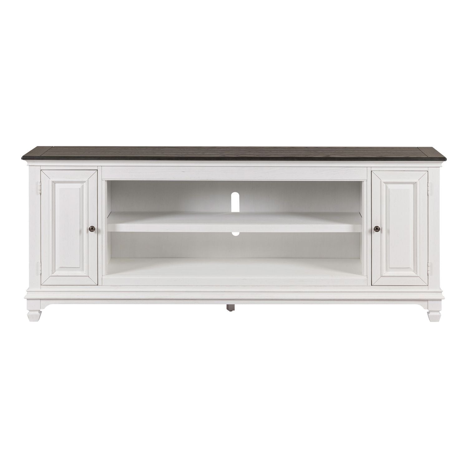Fireplace TV Consoles - 80" Fireplace TV Console FTS - White - Hornell Furniture Outlet