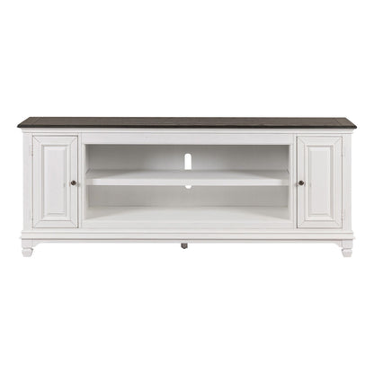 Fireplace TV Consoles - 80" Fireplace TV Console FTS - White - Hornell Furniture Outlet