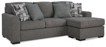 Gardiner - Pewter - Sofa Chaise - Hornell Furniture Outlet