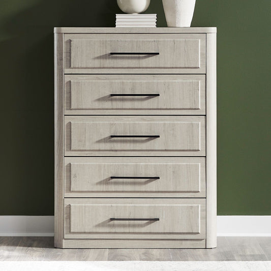 Modern Play - 5 Drawer Chest - White - Hornell Furniture Outlet
