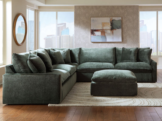 Carriage View - Jade - 3 - Piece Sectional - Hornell Furniture Outlet