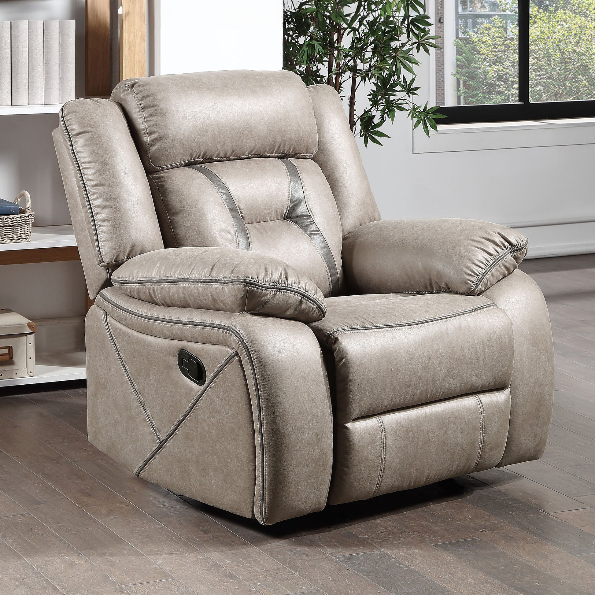 Tyson - Glider Recliner - Pearl Silver - Hornell Furniture Outlet
