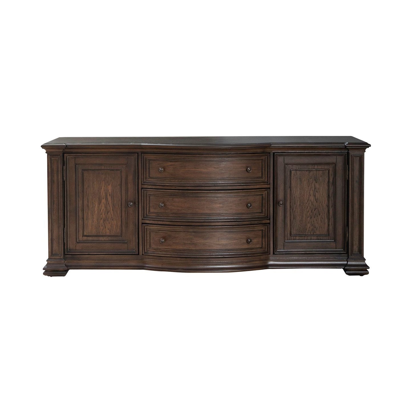 Provence Park - 78" TV Console - Brown - Hornell Furniture Outlet