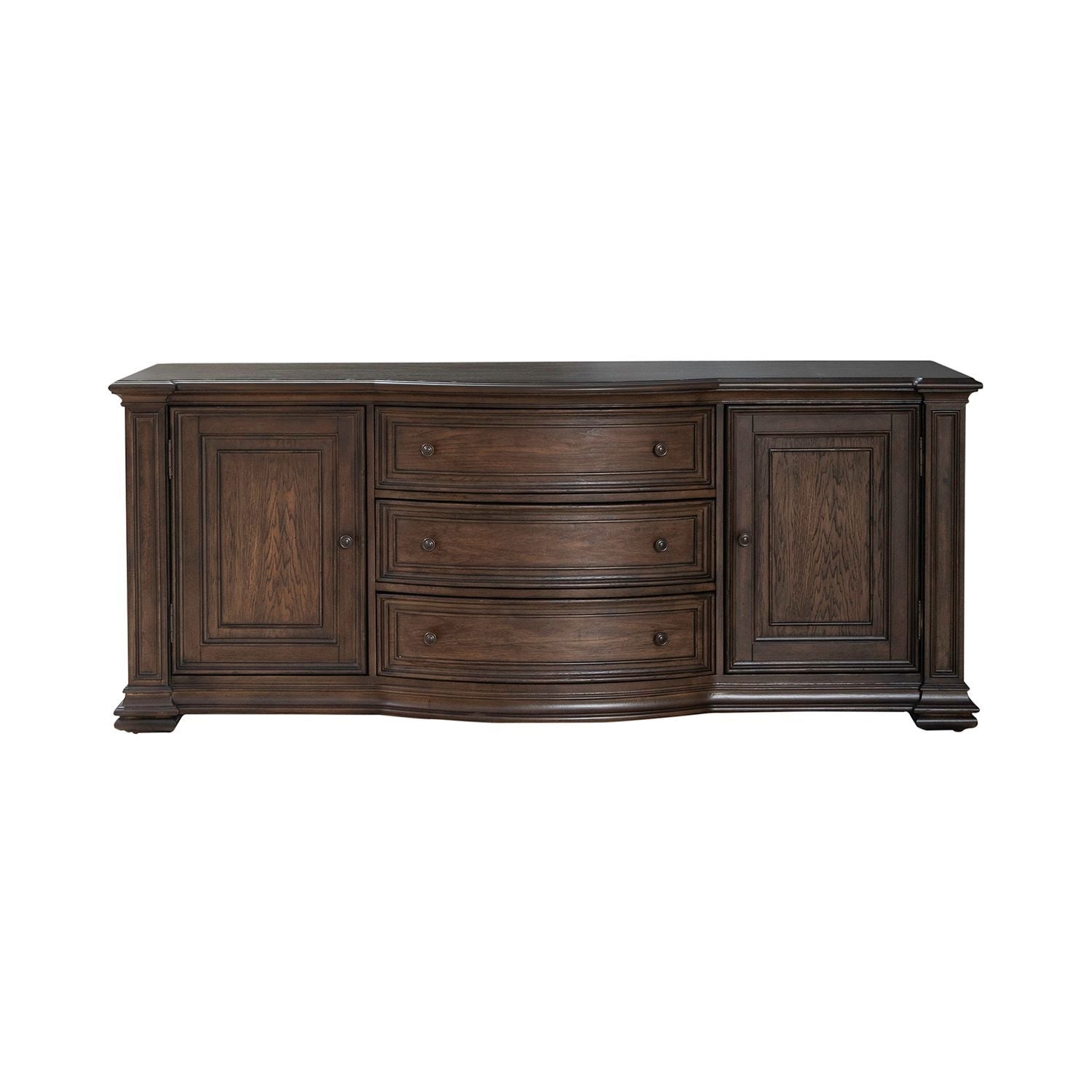 Provence Park - 78" TV Console - Brown - Hornell Furniture Outlet