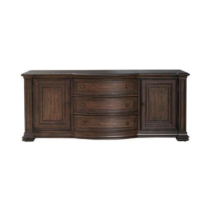 Provence Park - 78" TV Console - Brown - Hornell Furniture Outlet