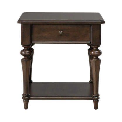 Arden Road - Drawer End Table - Satin Cherry - Hornell Furniture Outlet