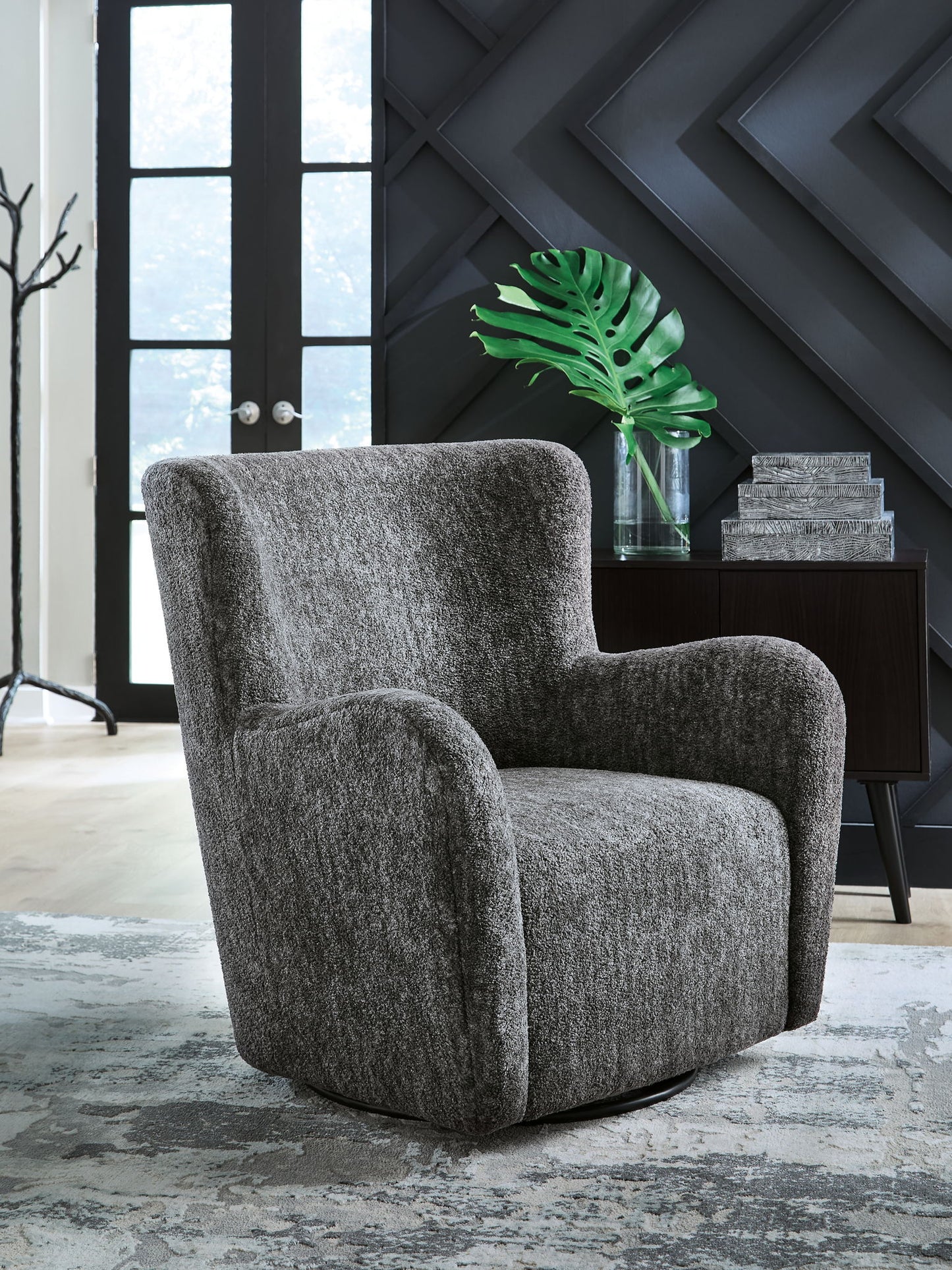 Rowenburg - Swivel Glider Accent Chair - Hornell Furniture Outlet