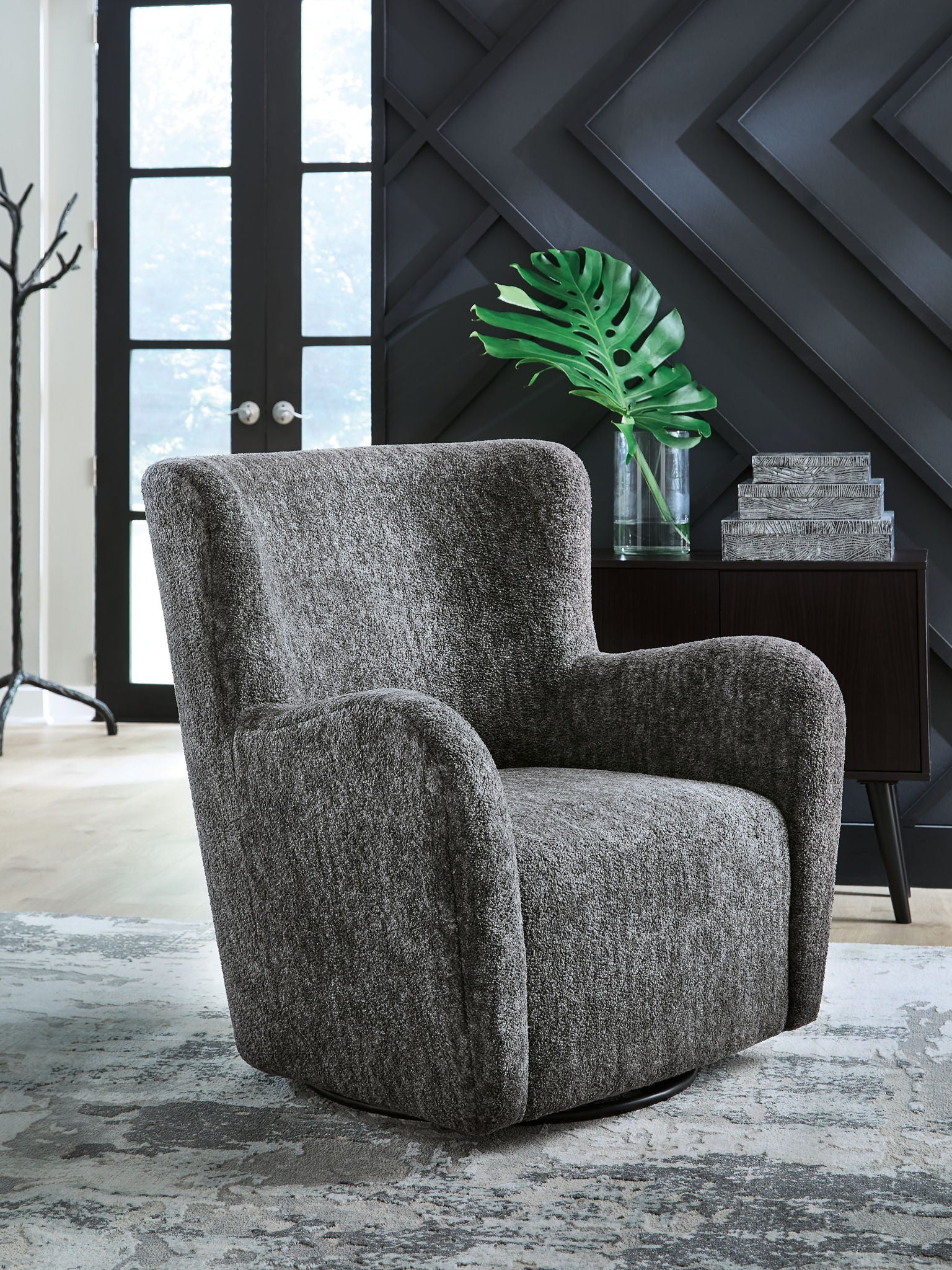 Rowenburg - Swivel Glider Accent Chair - Hornell Furniture Outlet