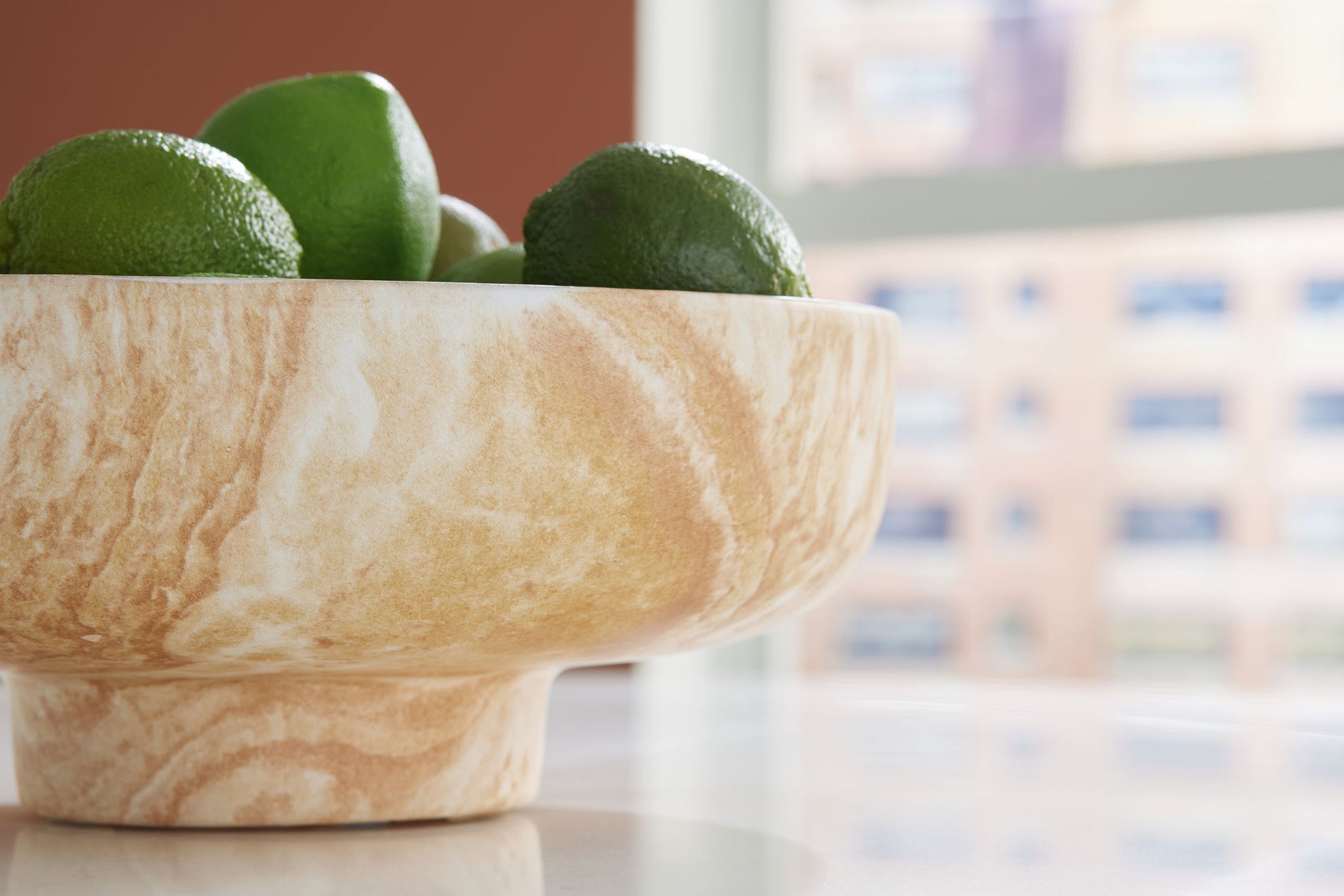Cammen - Tan / White - Bowl - Hornell Furniture Outlet