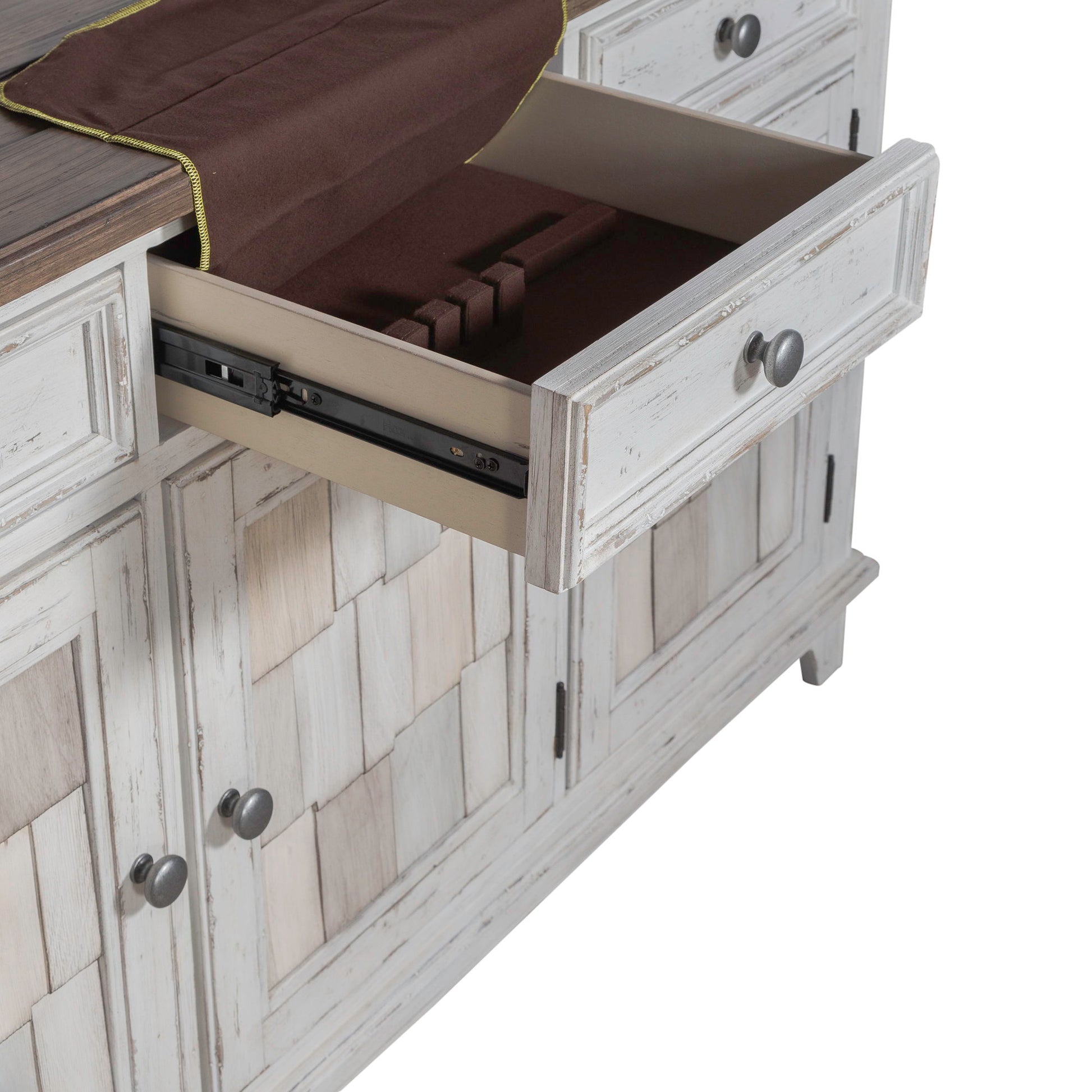 River Place - Accent Server - White - Hornell Furniture Outlet