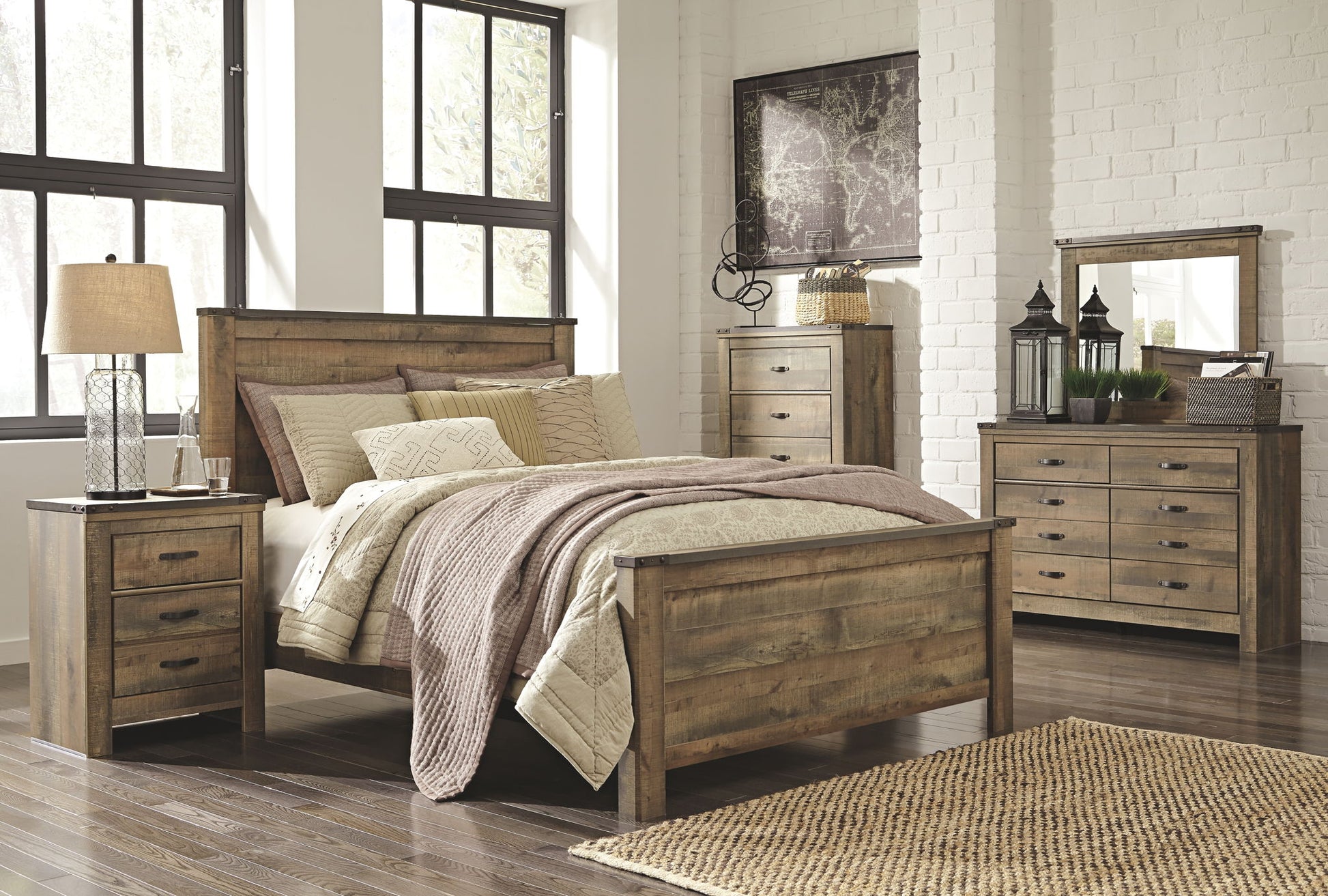 Trinell - Panel Bed - Hornell Furniture Outlet