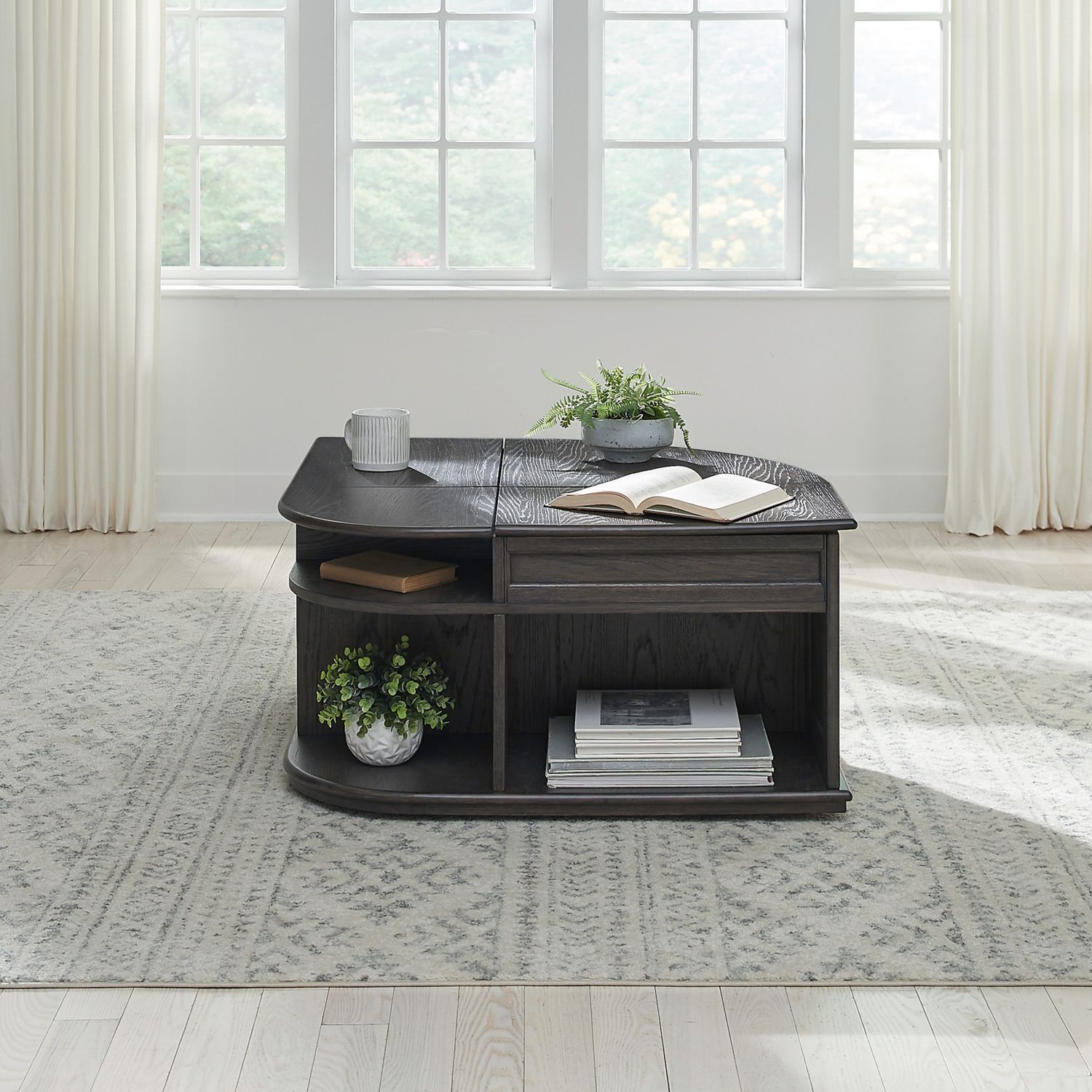 Wallace - Cocktail Table - Brown - Hornell Furniture Outlet