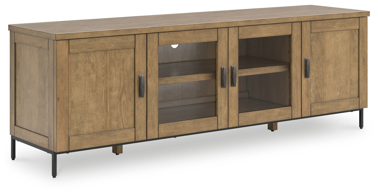 Torlanta - Brown - Extra Large TV Stand - Hornell Furniture Outlet