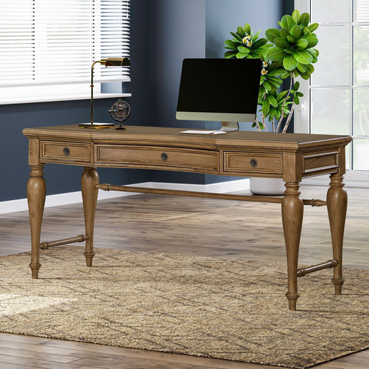 Reynolda - Writing Desk - Camel Beige - Hornell Furniture Outlet