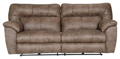 Hollins - 88" Power Reclining Sofa - Coffee - Hornell Furniture Outlet