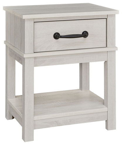 Dorrinson - White - One Drawer Night Stand - Hornell Furniture Outlet