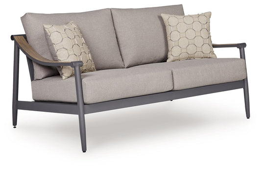 Ocean Beach - Loveseat With Cushion - Gray - Hornell Furniture Outlet