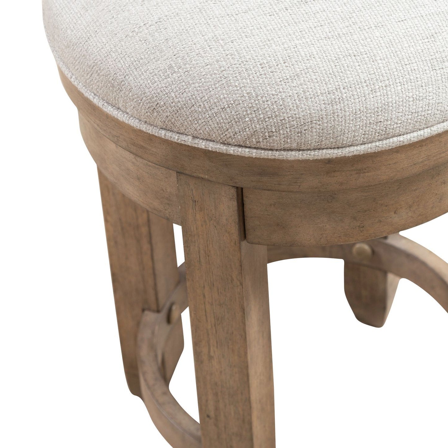 Millstone - Upholstered Console Swivel Stool (RTA) - Nutmeg - Hornell Furniture Outlet
