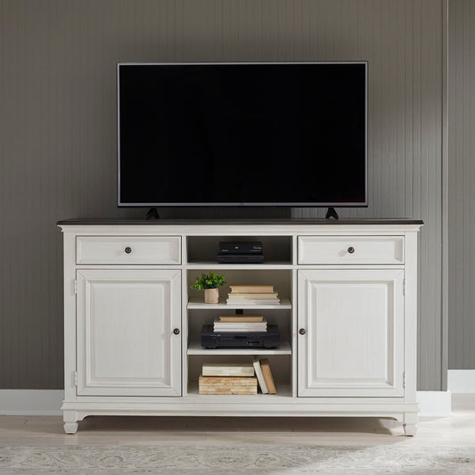 Allyson Park - 68" Highboy TV Console - White - Hornell Furniture Outlet