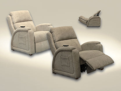 Nirvana - Power Headrest Power Lay Flat Recliner With Lumbar/Dual Motor/Zero Gravity - Hornell Furniture Outlet