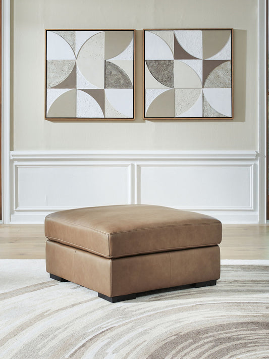 Veronella - Oversized Accent Ottoman - Sahara - Hornell Furniture Outlet