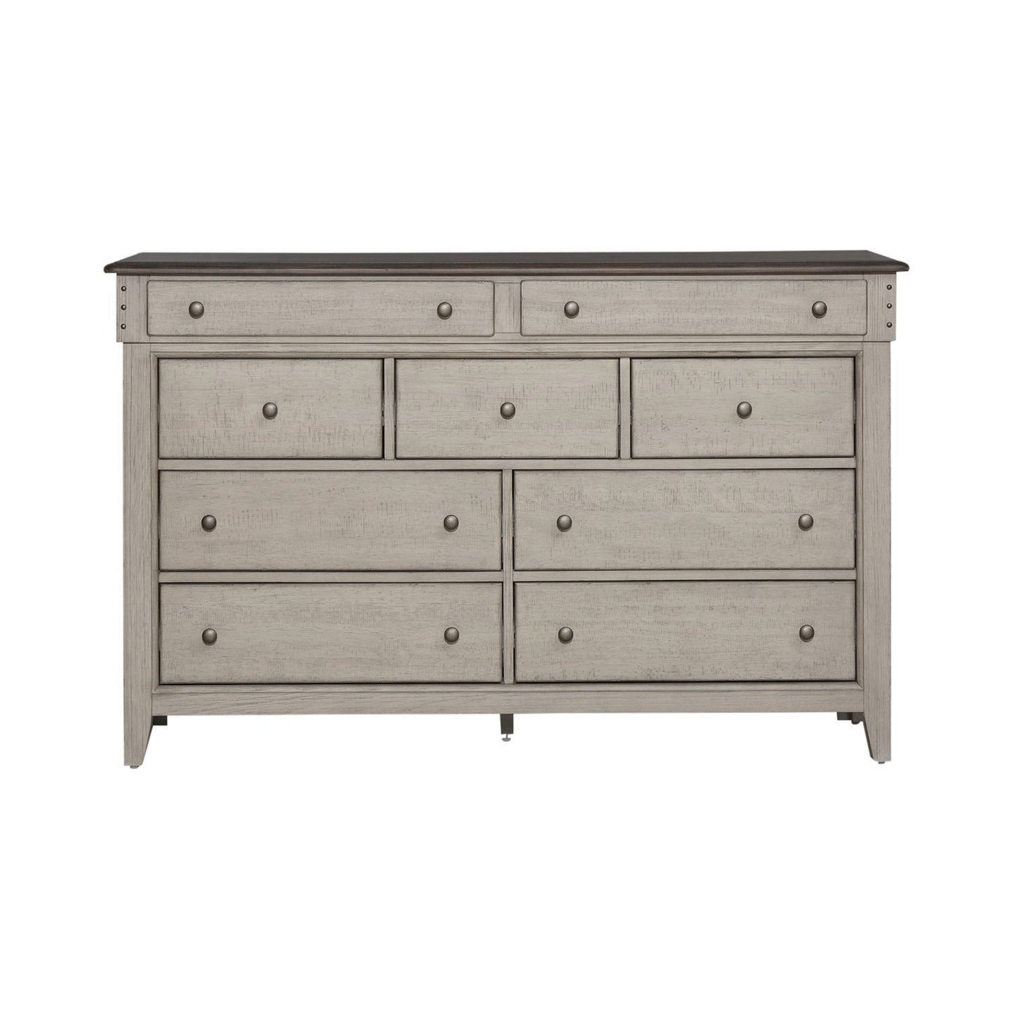 Ivy Hollow - 9 Drawer Dresser - White - Hornell Furniture Outlet